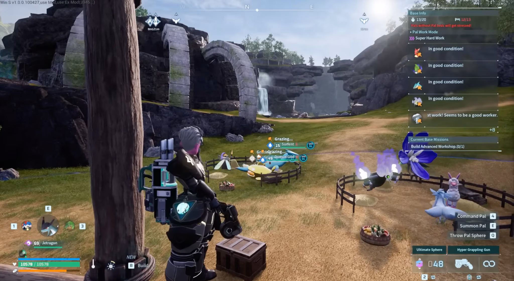 Ranch farming setup in Palworld 1.0